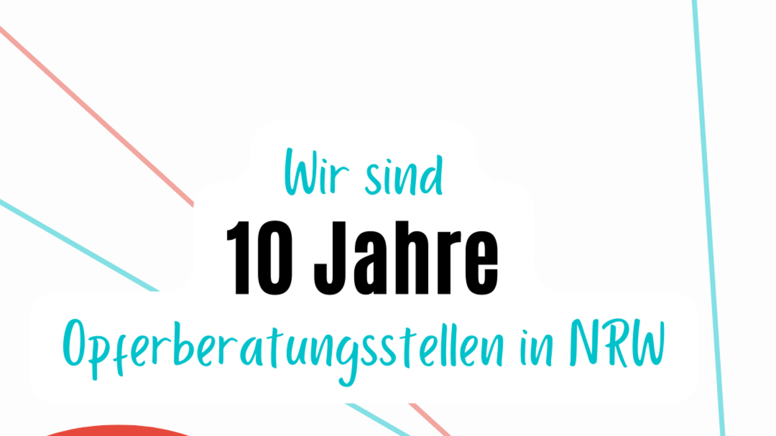 10 Jahre Opferberatung in NRW. Pressekonferenz im Rahmen des Fachtags am 14.09.20222 von 9:00 bis 10:30 Uhr in Düsseldorf.