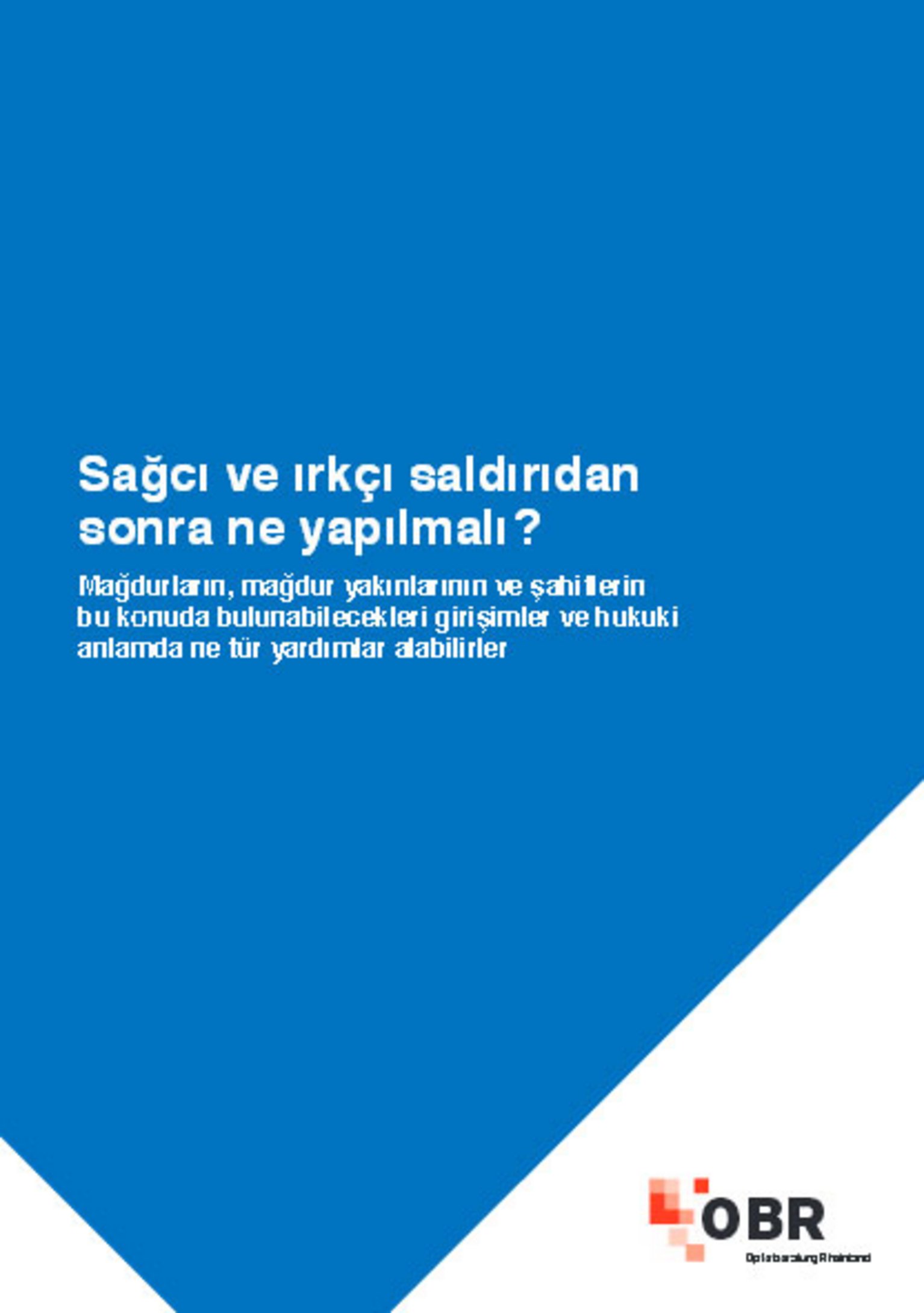 OBR (Hg.): Sa?c? ve ?rkç? sald?r?dan sonra ne yap?lmal?? 