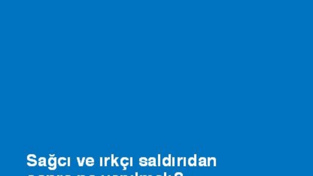 OBR (Hg.): Sağcı ve ırkçı saldırıdan sonra ne yapılmalı? OBR (Hg.): Sa?c? ve ?rkç? sald?r?dan sonra ne yap?lmal??